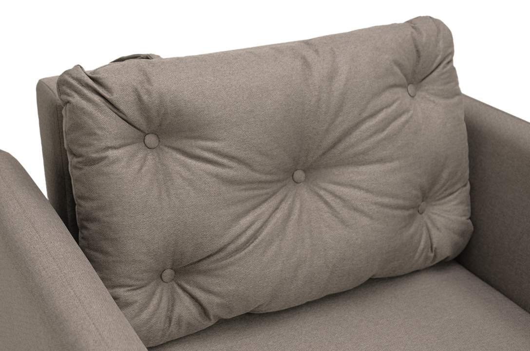 Раскладное кресло Тиволи коричневая рогожка