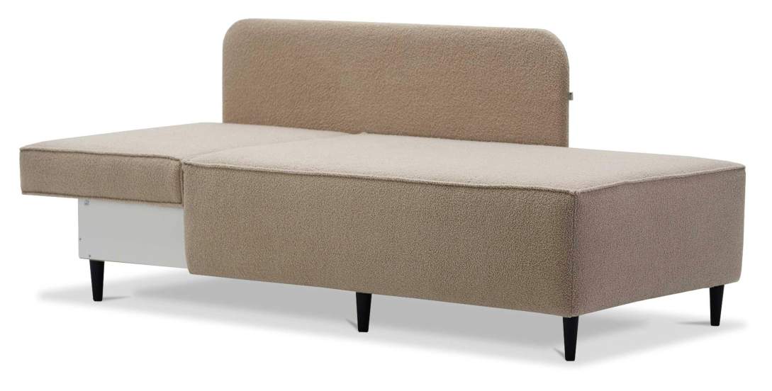 Угловая кушетка левая Элфи Шампань букле 