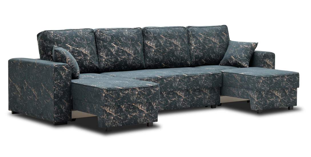 Диван трансформер Астон MAX Антрацитовый шенилл