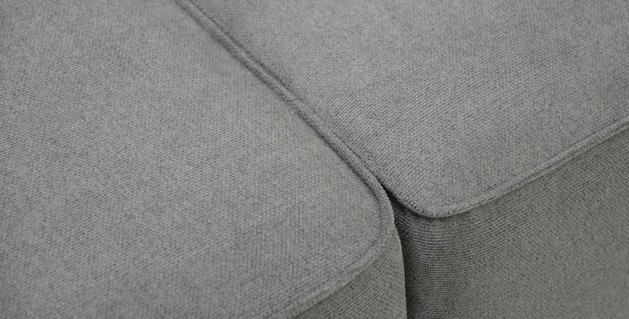 Прямой диван Тельда серый шенилл