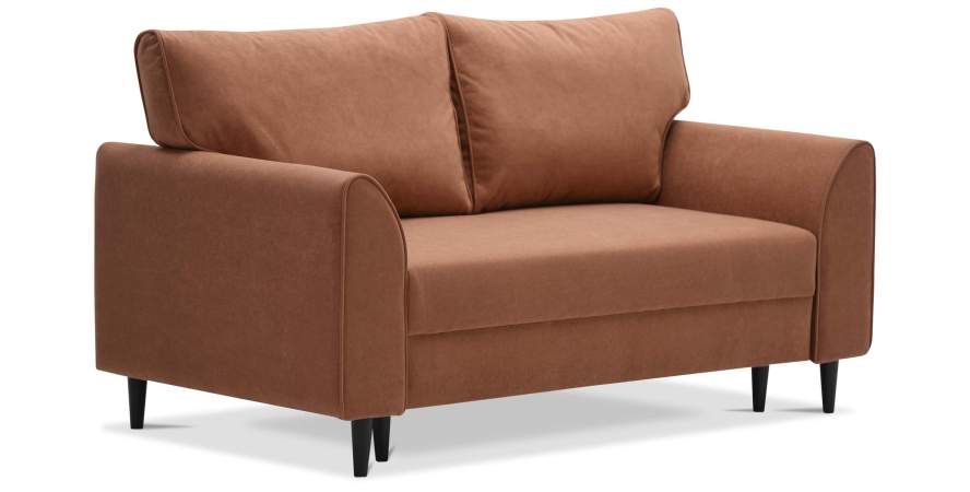 Прямой мини диван Касита 140 Терракотовый велюр Уцененный Прямой мини диван Касита 140 Терракотовый велюр Уцененный