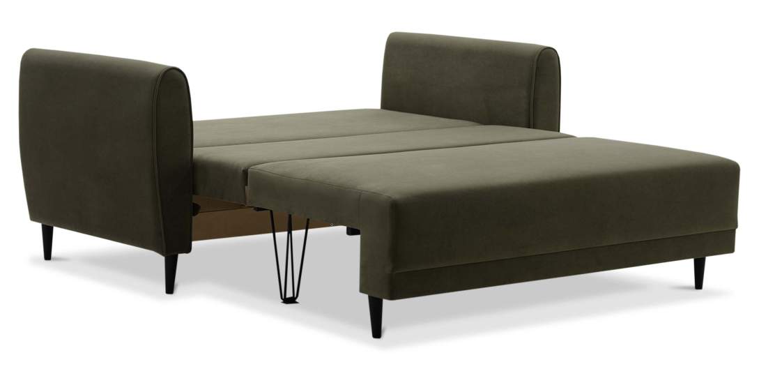 Прямой мини диван Калано 140 Хаки велюр