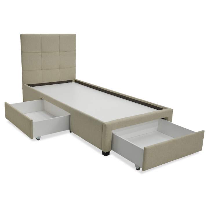 Односпальная кровать Борба 90 кремовый шенилл