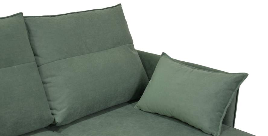 Угловой диван Палермо оливковый велюр