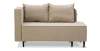 Угловая кушетка левая Элфи бежевый велюр