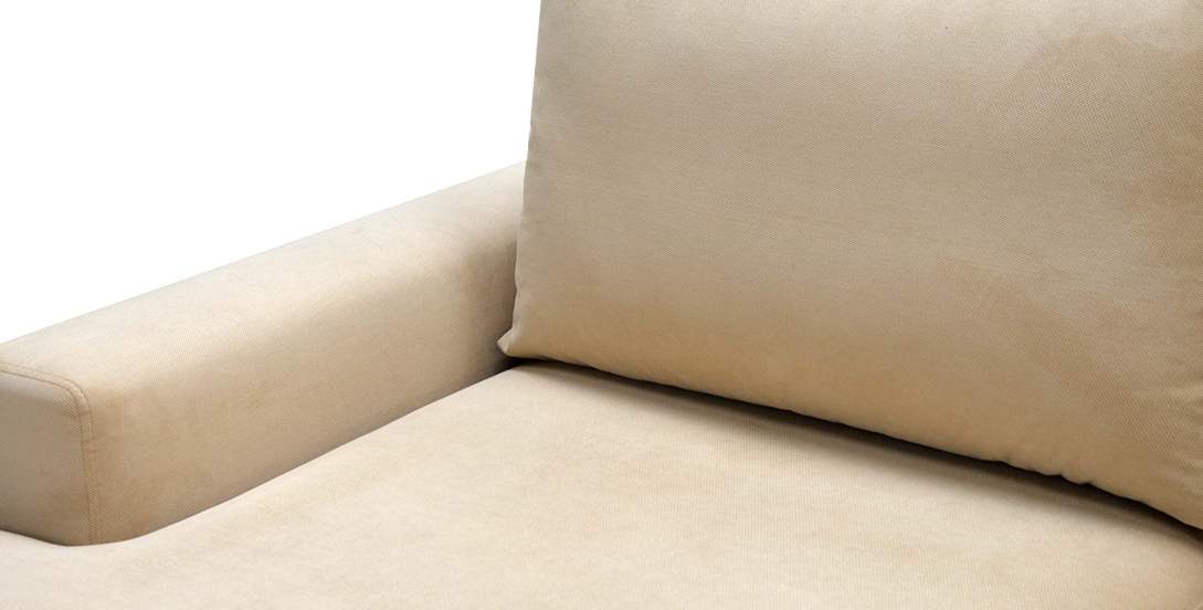 Угловой диван правый Вегас Айвори велюр