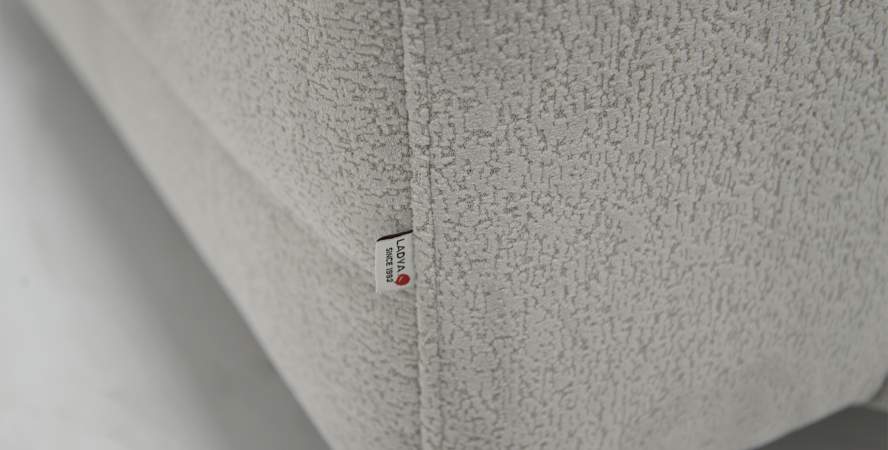 Угловой диван правый Белес Молочный велюр Уцененный