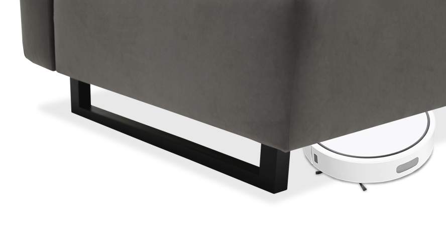 Прямой диван Морма оранжевый велюр Уцененный