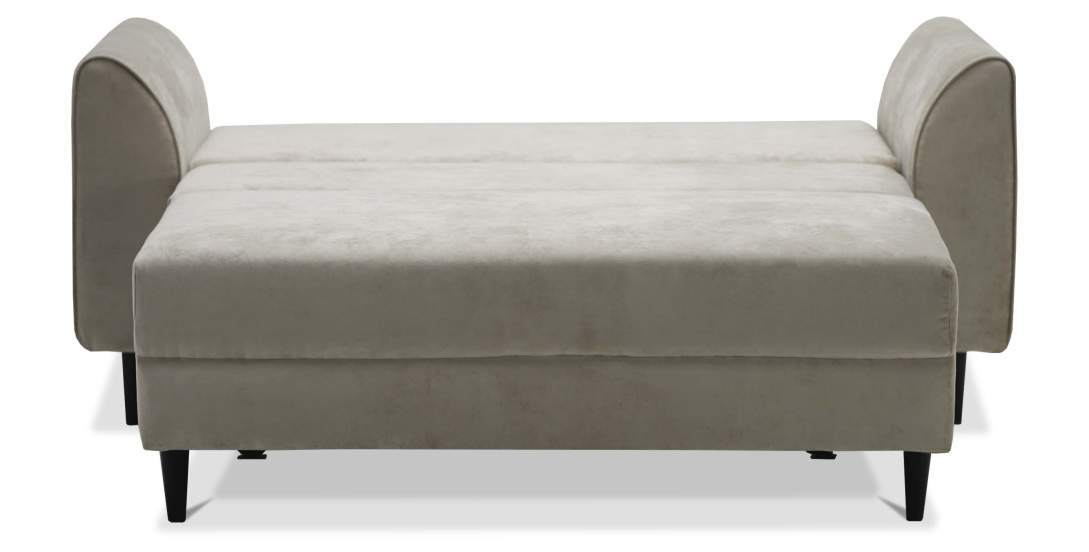 Прямой мини диван Касита 120 Жемчужно-бежевый велюр