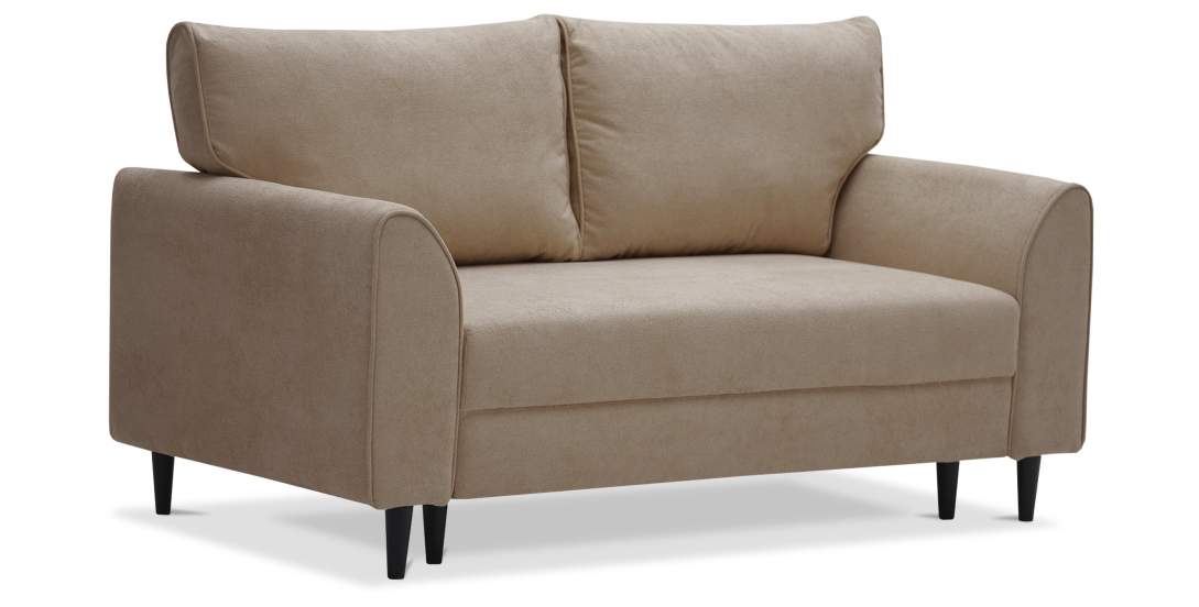 Прямой мини диван Касита 120 бежевый букле 