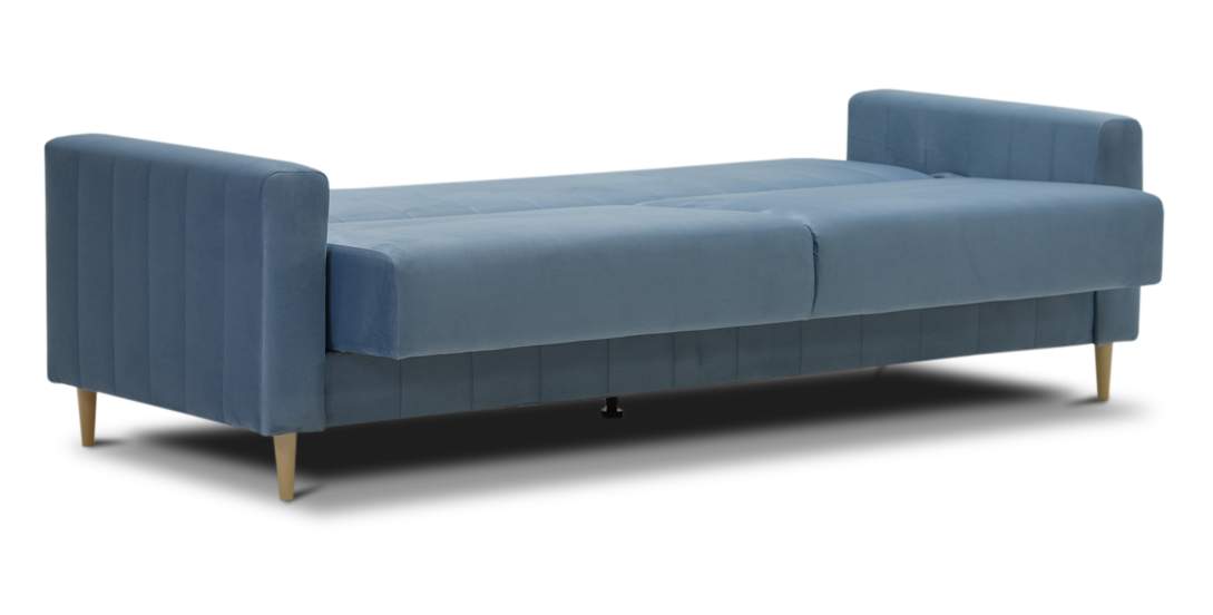 Прямой диван Эмма зеленый велюр Уцененный