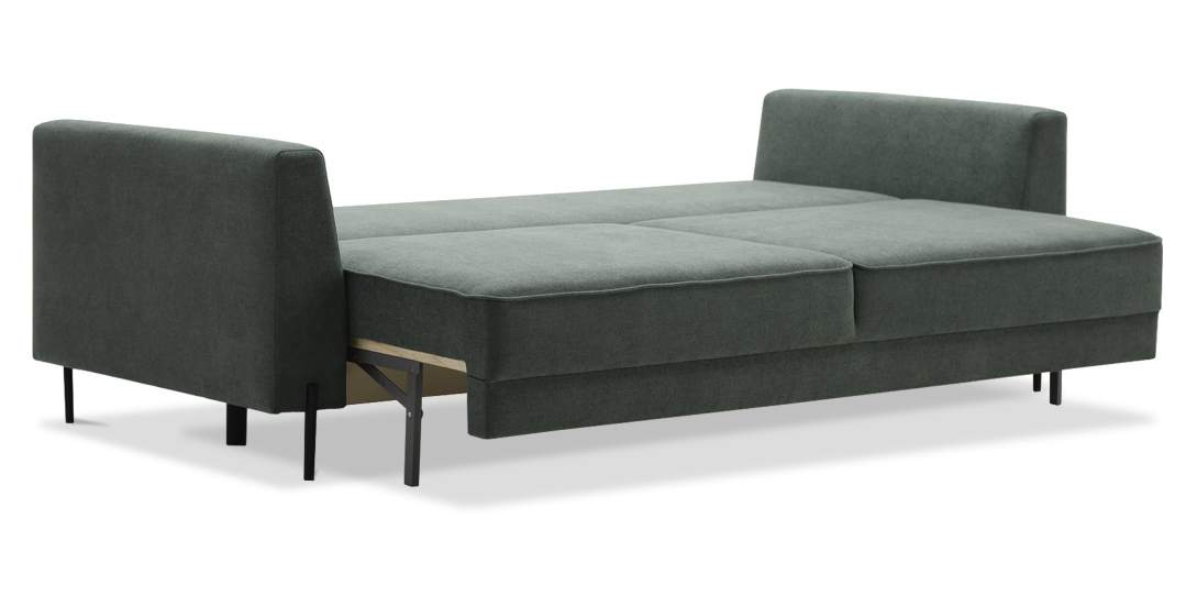 Прямой диван Энгри Темно-зеленый букле