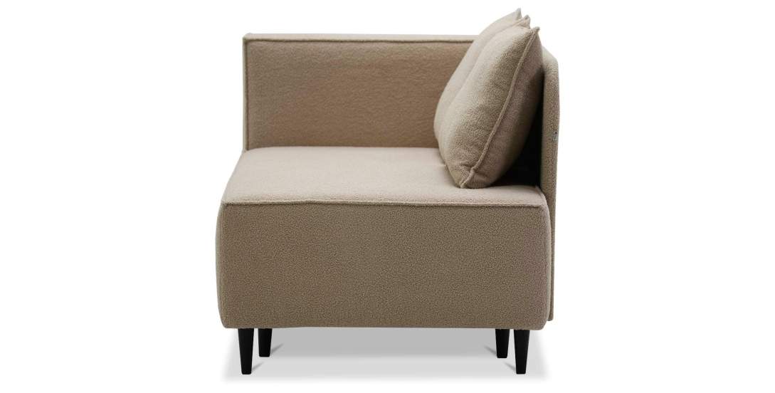 Угловая кушетка левая Элфи Шампань букле 