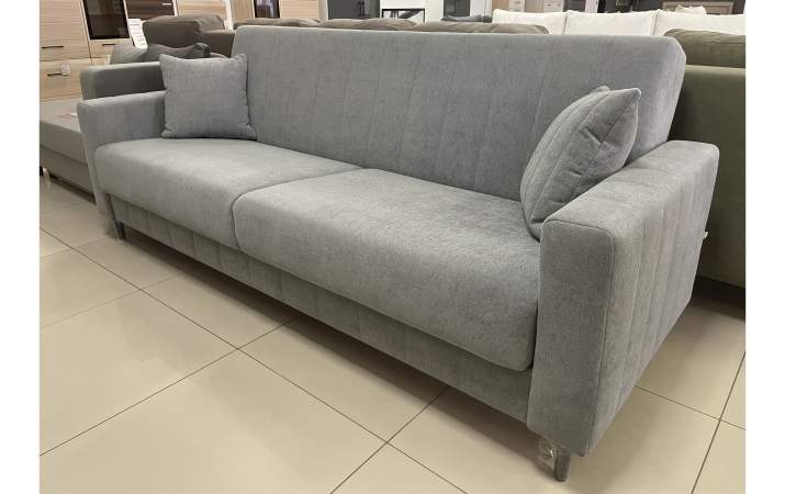 Прямой диван Эмма Серый велюр Прямой диван Эмма Серый велюр