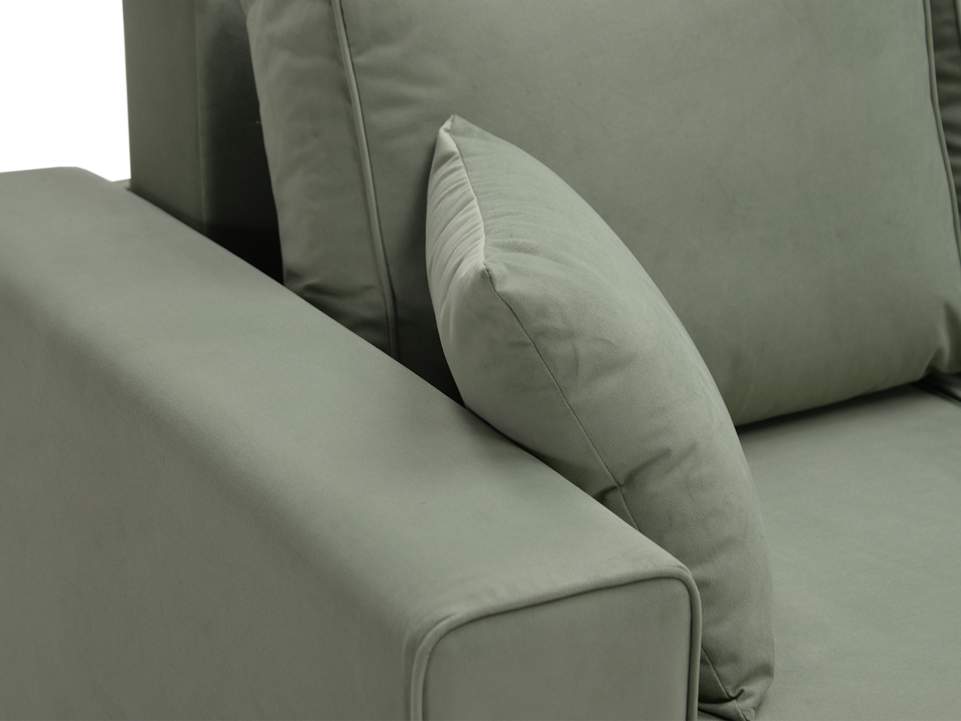 Диван трансформер Астон MAX светло-зеленый велюр