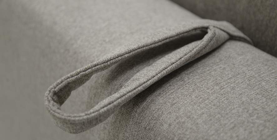 Прямой диван Энгри Бежевый шенилл Уцененный