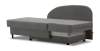Угловая кушетка правая Иби Дымчатый серый велюр