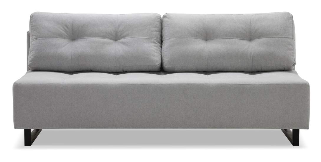 Прямой диван Морма Жемчужно-серый велюр