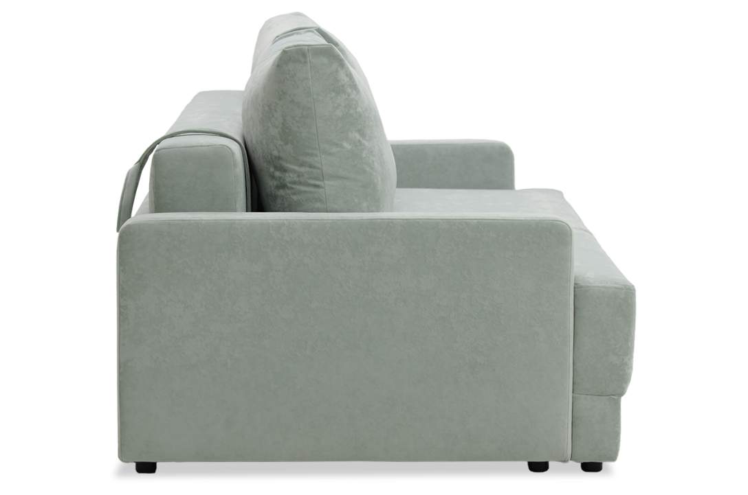 Прямой диван Клиф мятный велюр