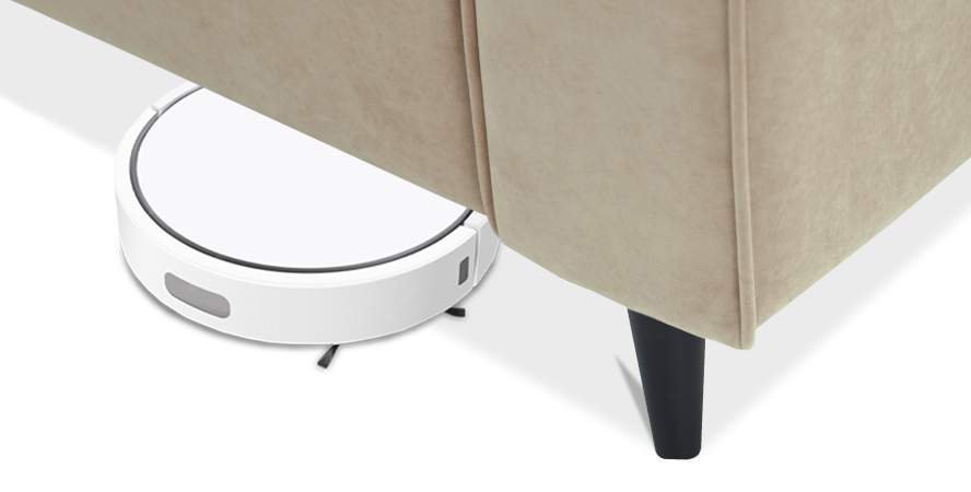 Прямой мини диван Касита 120 бежевый велюр