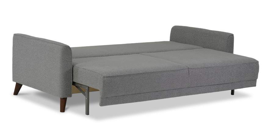 Прямой диван Авилла дымчатый букле