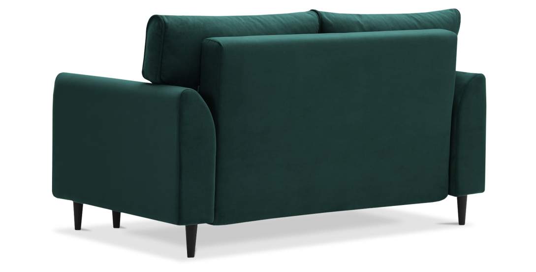 Прямой мини диван Касита 120 изумрудный велюр