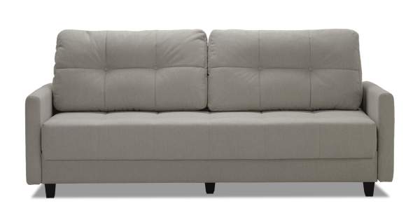 Прямой диван Энтон 1 Светло-бежевый велюр Уцененный