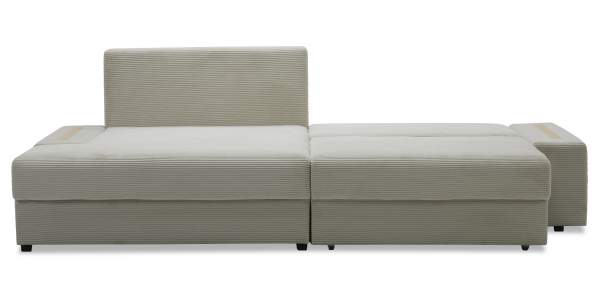 Угловой диван левый Тайлин Молочный кремовый велюр Уцененный