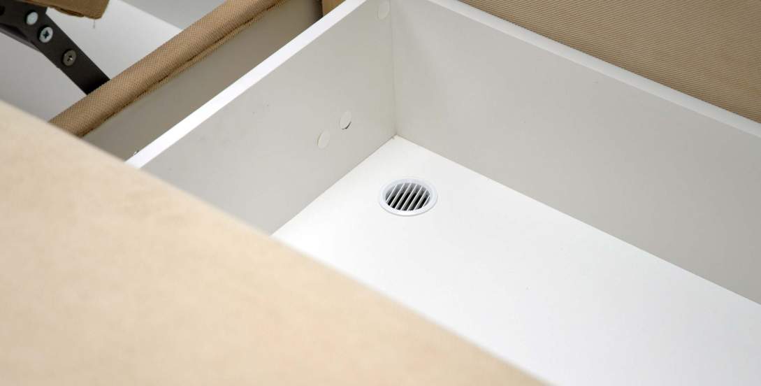 Угловой диван левый Вегас Айвори велюр