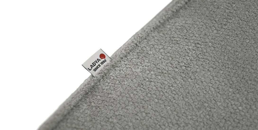 Угловой диван правый Рейф Серый велюр