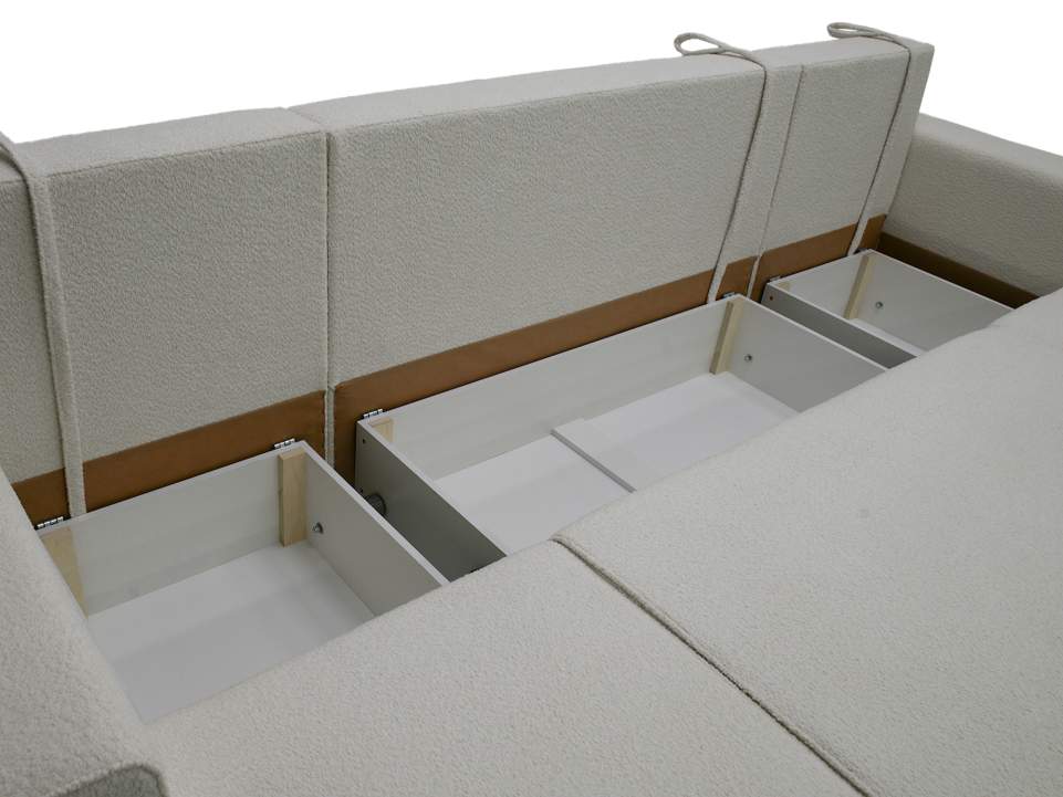 Диван трансформер Астон MAX белый букле