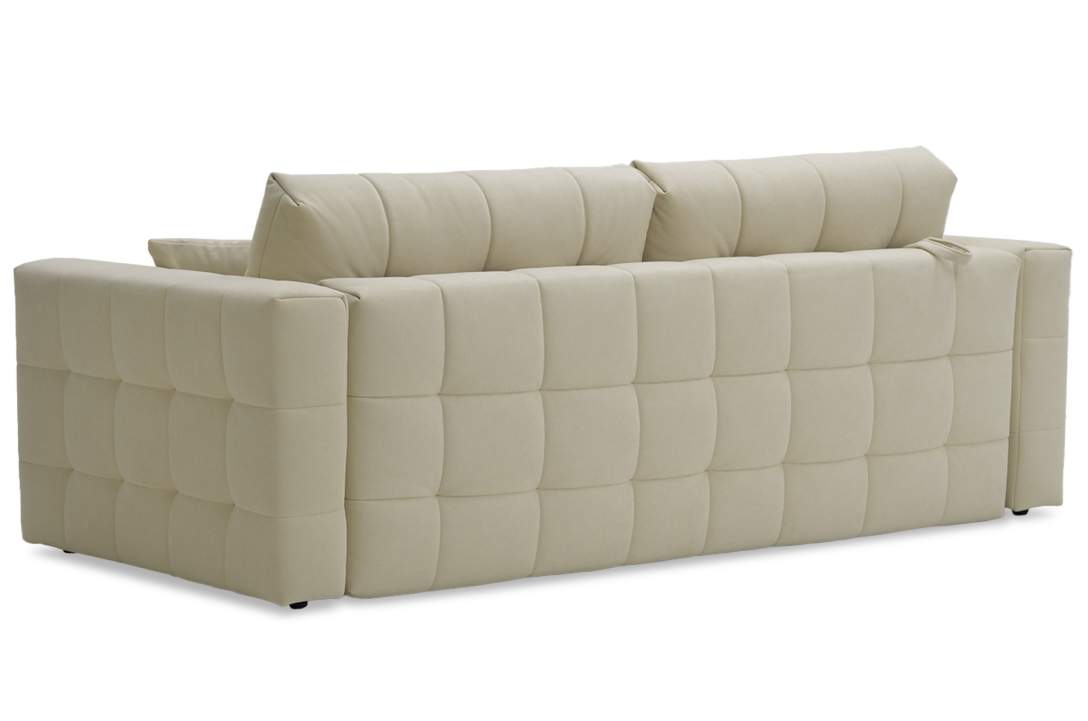 Прямой диван Энзо бежевый велюр