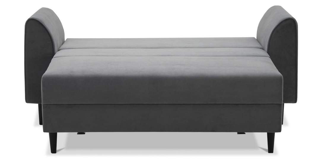 Прямой мини диван Касита 140 Серый велюр