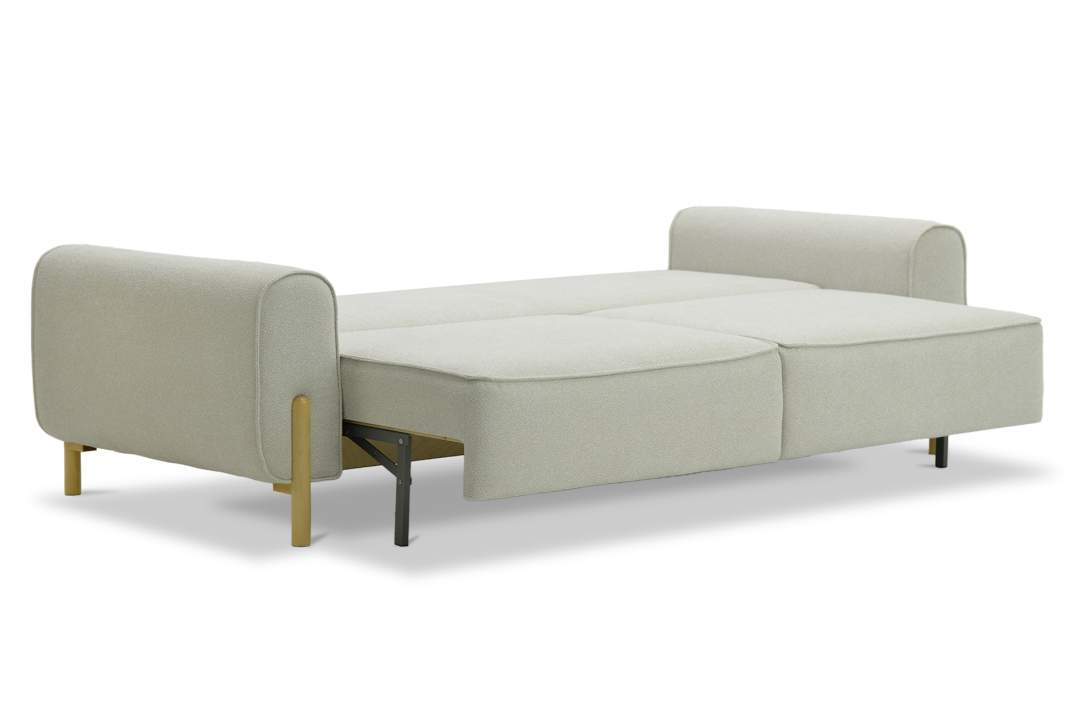 Прямой диван Тельда айвори велюр