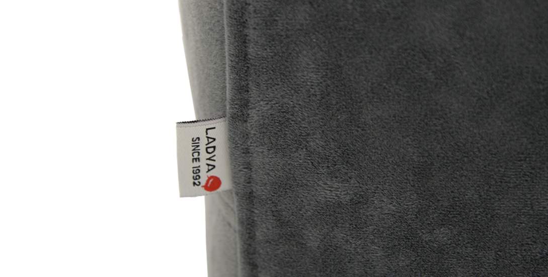 Прямой диван Белес миди графитовый велюр