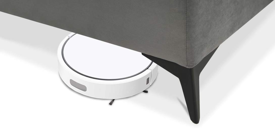 Угловой диван Тиволи Серый велюр Уцененный