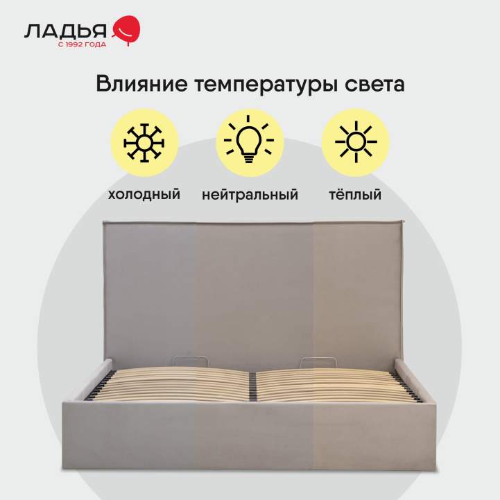 Двуспальная кровать Лутон 140 бежевый велюр