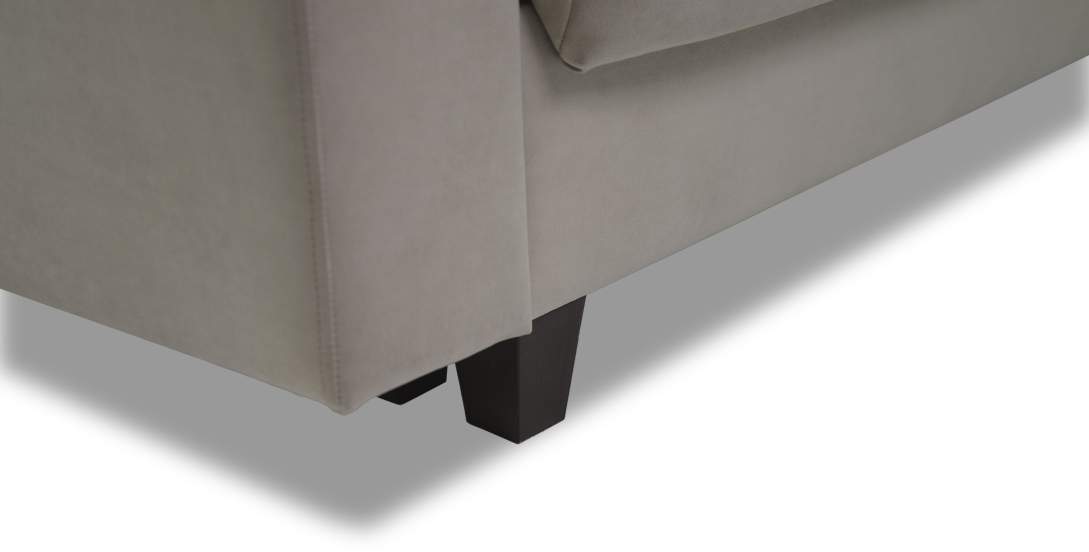 Прямой диван Энтон Светло-бежевый велюр