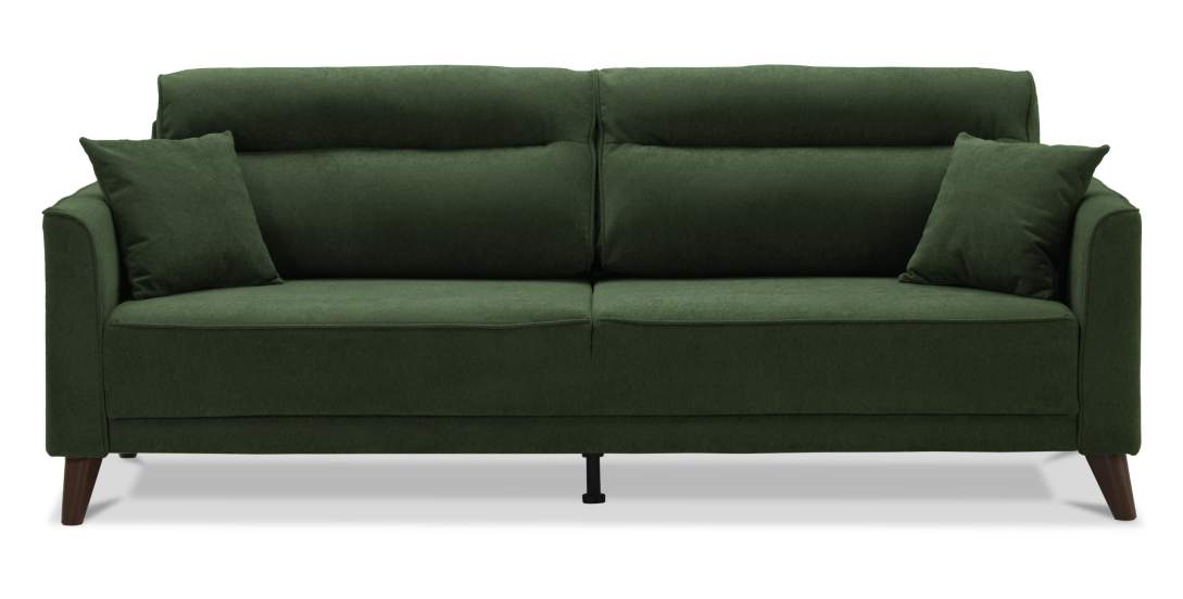 Прямой диван Авилла травяной велюр