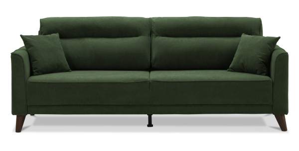 Прямой диван Авилла травяной велюр