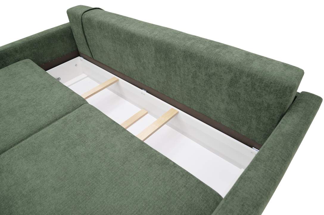 Прямой диван Клиф изумрудный шенилл