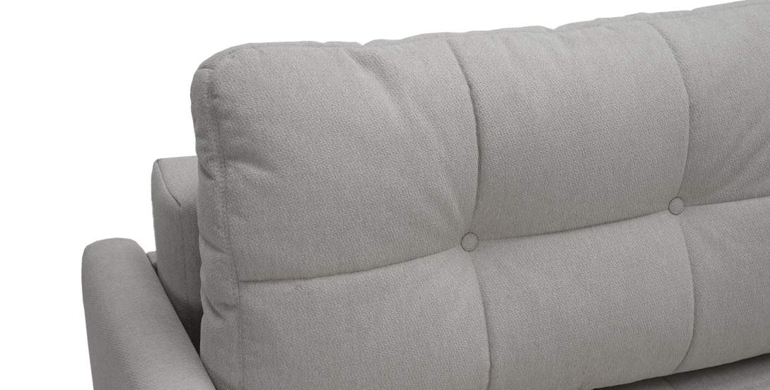 Прямой диван Энтон 1 Пепельный велюр