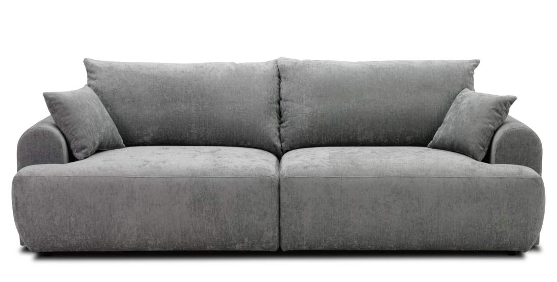 Прямой диван Кьянти Стальной велюр 