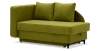 Угловая кушетка правая Иби Травяной зеленый велюр