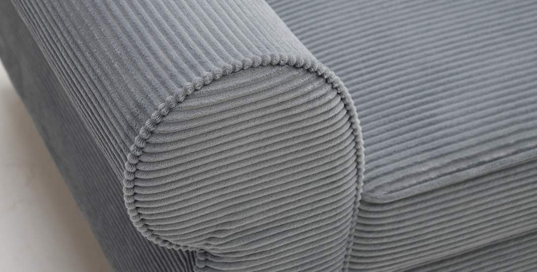 Прямой мини диван Гизела 140 серый велюр