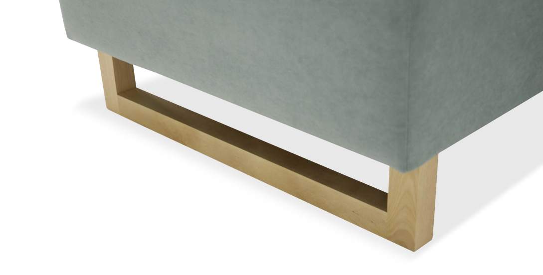 Угловой диван Каперс Пыльно-бирюзовый велюр