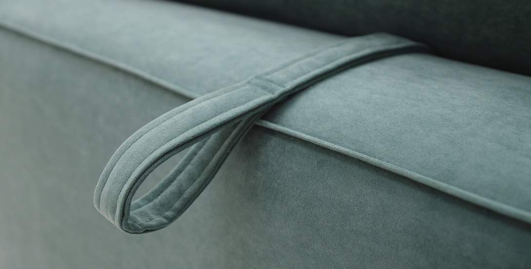 Угловой диван левый Рейф Изумрудный велюр