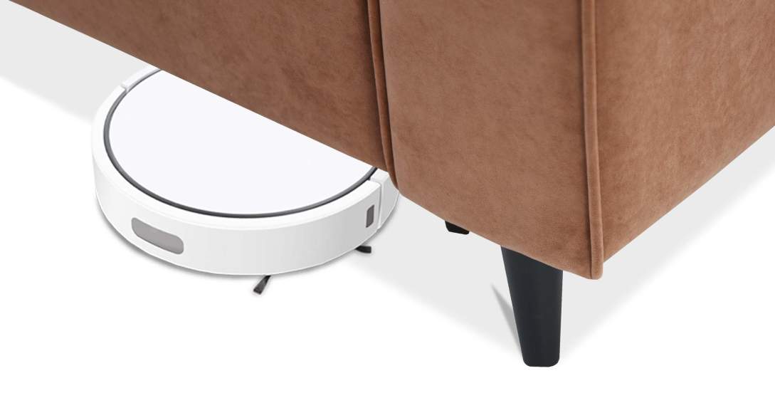 Прямой мини диван Касита 120 пыльно-терракотовый велюр