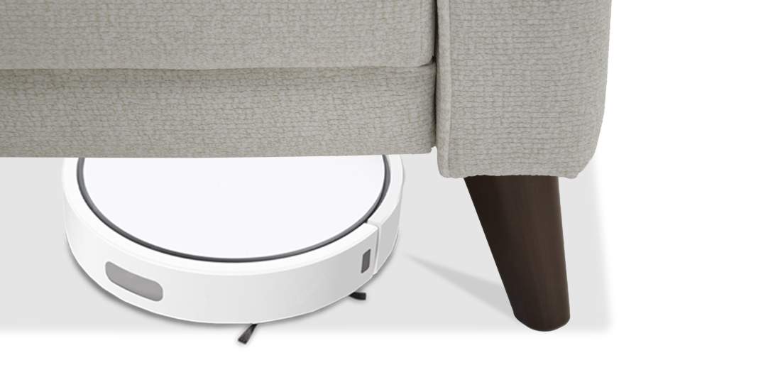 Прямой диван Авилла Светло-бежевый велюр