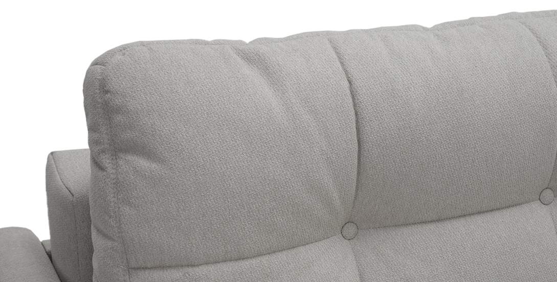 Прямой диван Энтон Пепельный велюр